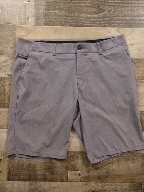 KJUS Men Trade Wind Golf Shorts 10" Men's 38 Steel Gray Performance Stretch FAIR